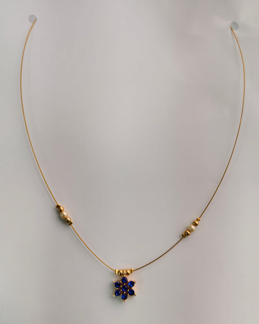 Invisible ivory pearl chain