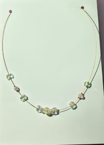 Butterfly pearl invisible chain